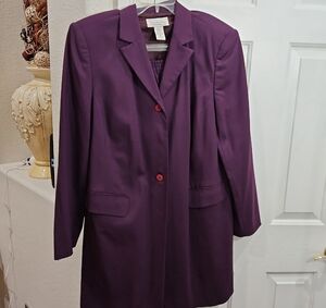 August Max Women's Purple Blazer